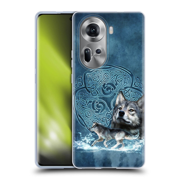 Brigid Ashwood Celtic Wisdom Wolf Soft Gel Case for OPPO Reno11