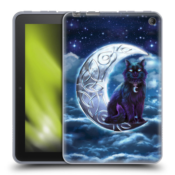 Brigid Ashwood Celtic Wisdom 2 Black Cat Soft Gel Case for Amazon Fire 7 2022