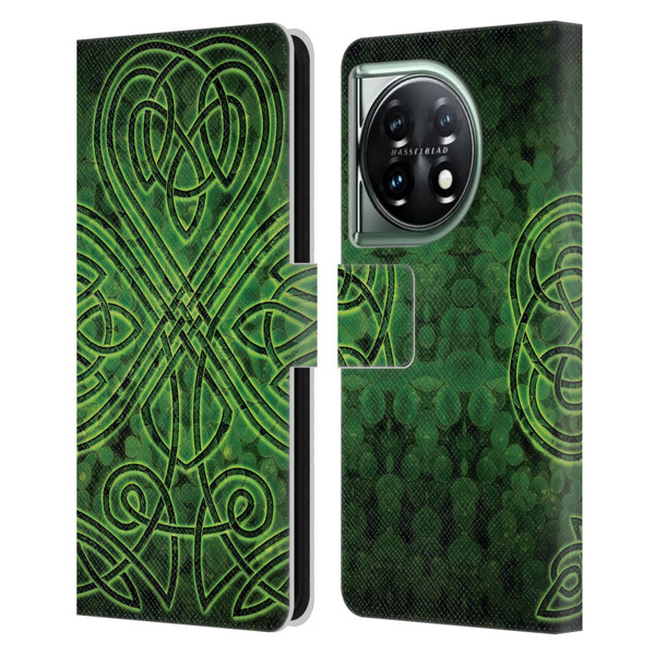 Brigid Ashwood Celtic Wisdom 3 Irish Shamrock Leather Book Wallet Case Cover For OnePlus 11 5G
