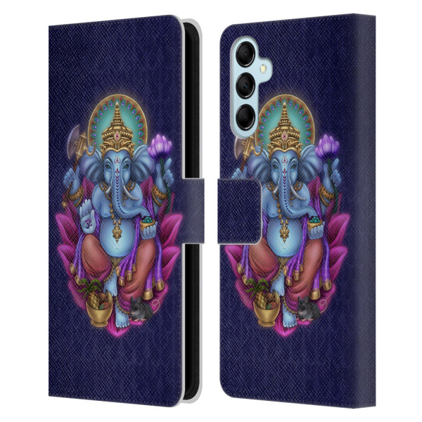 Brigid Ashwood Sacred Symbols Ganesha Leather Book Wallet Case Cover For Samsung Galaxy M14 5G