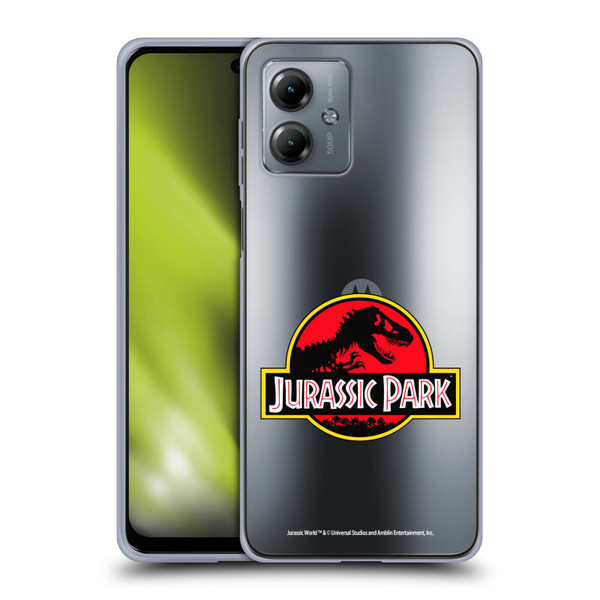 Jurassic Park Logo Plain Soft Gel Case for Motorola Moto G14