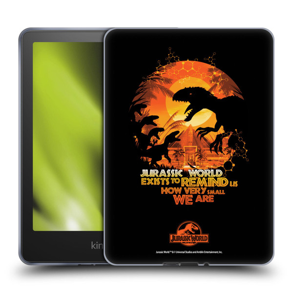 Jurassic World Vector Art Raptors Silhouette Soft Gel Case for Amazon Kindle Paperwhite 5 (2021)