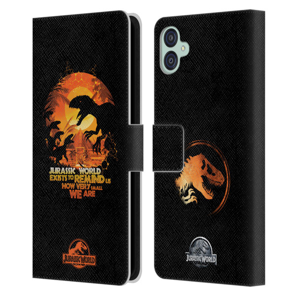 Jurassic World Vector Art Raptors Silhouette Leather Book Wallet Case Cover For Samsung Galaxy M04 5G / A04e