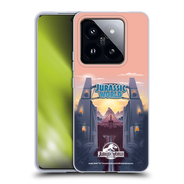 Jurassic World Vector Art Park's Gate Soft Gel Case for Xiaomi 14 Pro