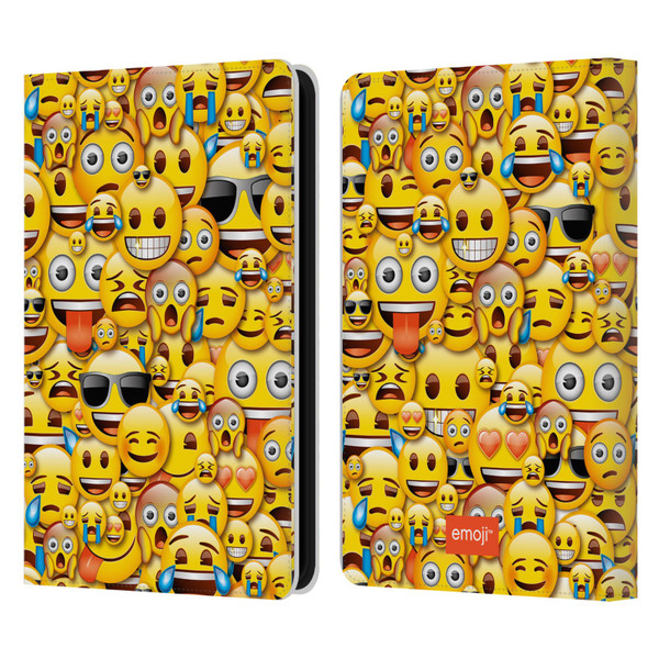 emoji® Full Patterns Smileys Leather Book Wallet Case Cover For Amazon Kindle 11th Gen 6in 2022