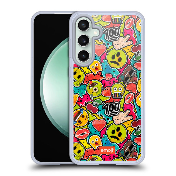 emoji® Graffiti Colours Soft Gel Case for Samsung Galaxy S23 FE 5G