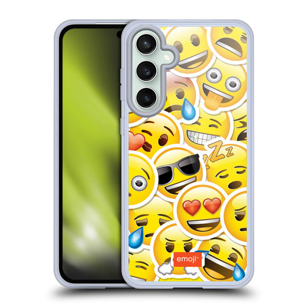 emoji® Smileys Sticker Soft Gel Case for Samsung Galaxy S23 FE 5G