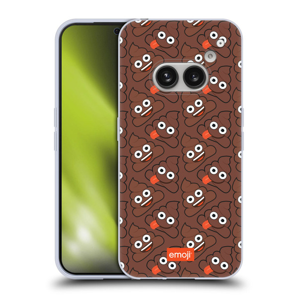 emoji® Trendy Poop Pattern Soft Gel Case for Nothing Phone (2a)