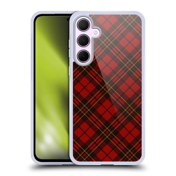 PLdesign Christmas Red Tartan Soft Gel Case for Samsung Galaxy A35 5G