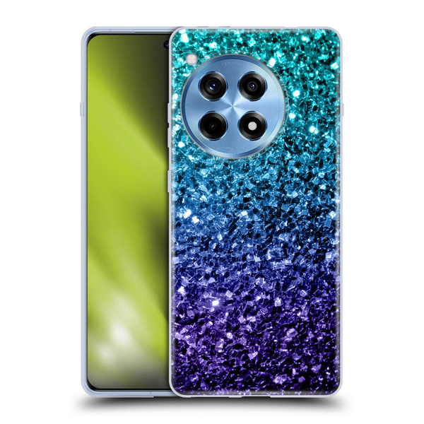 PLdesign Glitter Sparkles Aqua Blue Soft Gel Case for OnePlus 12R