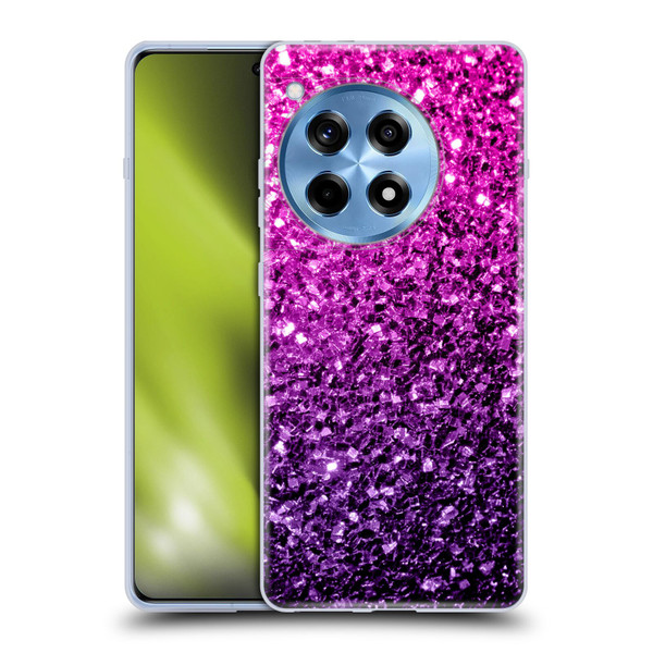 PLdesign Glitter Sparkles Purple Pink Soft Gel Case for OnePlus 12R
