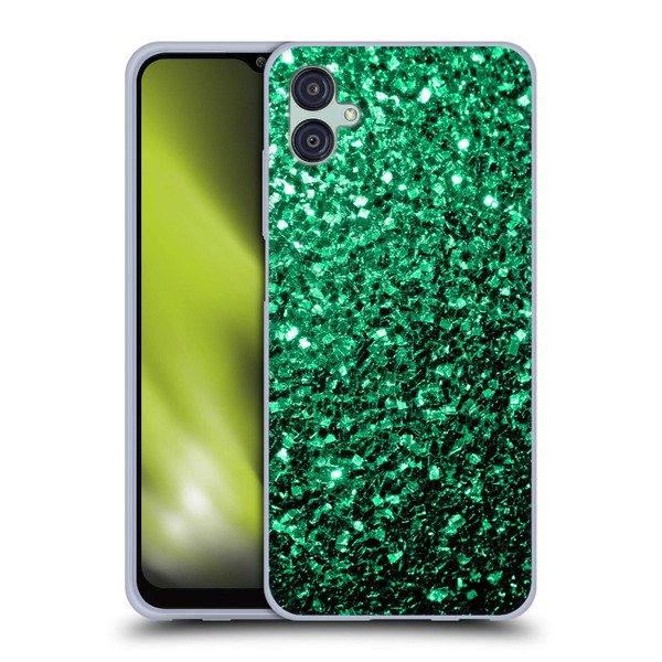 PLdesign Glitter Sparkles Emerald Green Soft Gel Case for Samsung Galaxy M04 5G / A04e