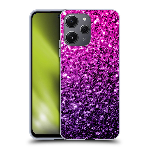 PLdesign Glitter Sparkles Purple Pink Soft Gel Case for Xiaomi Redmi 12