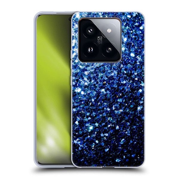 PLdesign Glitter Sparkles Dark Blue Soft Gel Case for Xiaomi 14 Pro