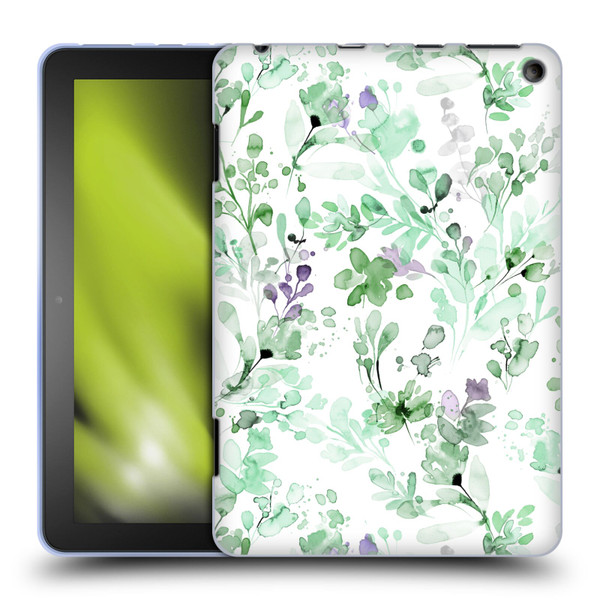 Ninola Wild Grasses Eucalyptus Plants Soft Gel Case for Amazon Fire HD 8/Fire HD 8 Plus 2020