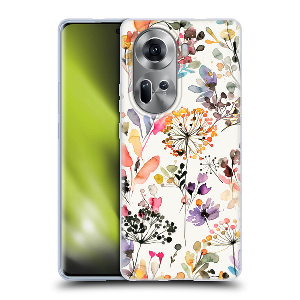 Ninola Wild Grasses Multicolor Soft Gel Case for OPPO Reno11