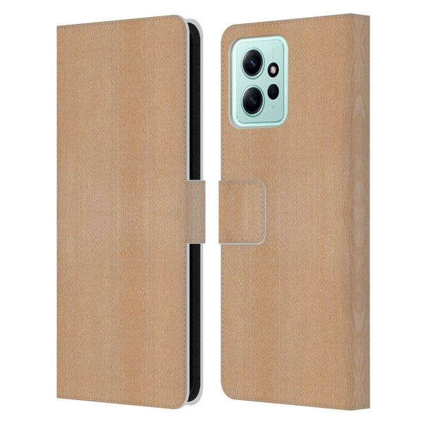 PLdesign Wood And Rust Prints Light Brown Grain Leather Book Wallet Case Cover For Xiaomi Redmi 12