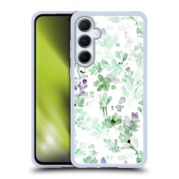 Ninola Wild Grasses Eucalyptus Plants Soft Gel Case for Samsung Galaxy A55 5G