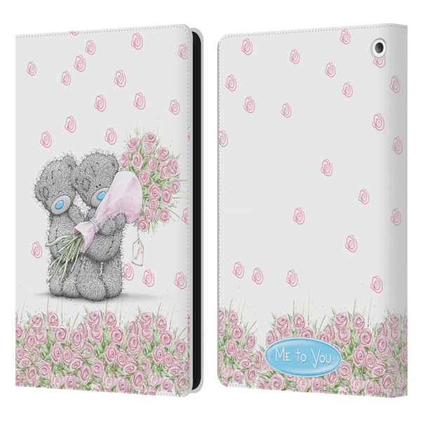 Me To You ALL About Love Pink Roses Leather Book Wallet Case Cover For Amazon Fire HD 8/Fire HD 8 Plus 2020
