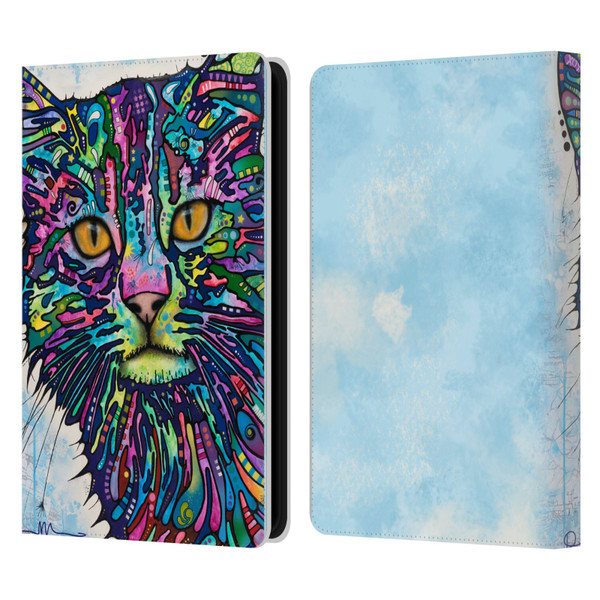 Dean Russo Cats Diligence Leather Book Wallet Case Cover For Amazon Kindle Paperwhite 5 (2021)