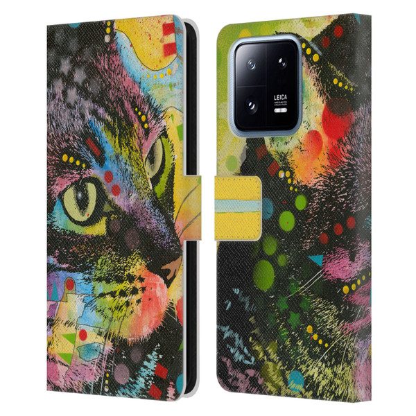 Dean Russo Cats Napy Leather Book Wallet Case Cover For Xiaomi 13 Pro 5G