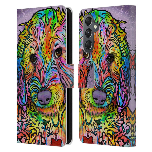 Dean Russo Dogs 3 Sweet Poodle Leather Book Wallet Case Cover For Samsung Galaxy A25 5G