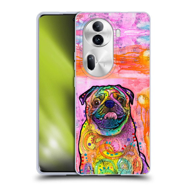 Dean Russo Dogs 3 Pug Soft Gel Case for OPPO Reno11 Pro