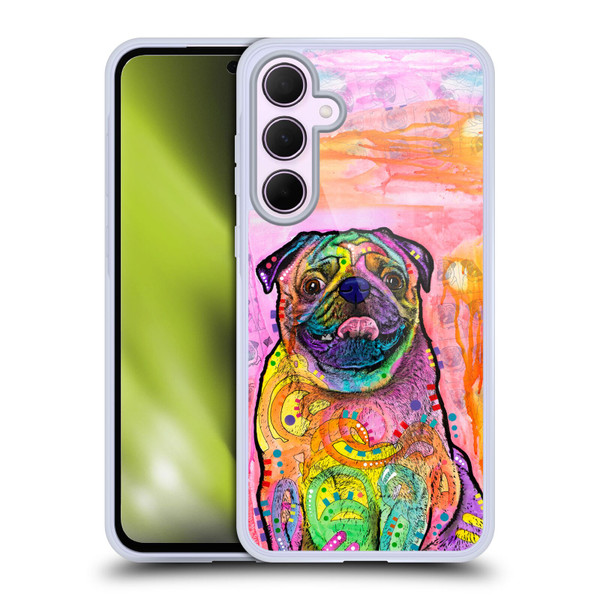 Dean Russo Dogs 3 Pug Soft Gel Case for Samsung Galaxy A35 5G