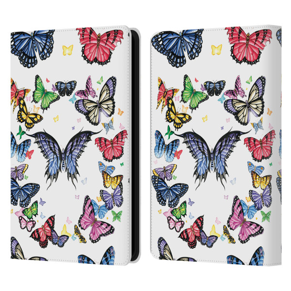 Nene Thomas Art Butterfly Pattern Leather Book Wallet Case Cover For Amazon Kindle Paperwhite 5 (2021)