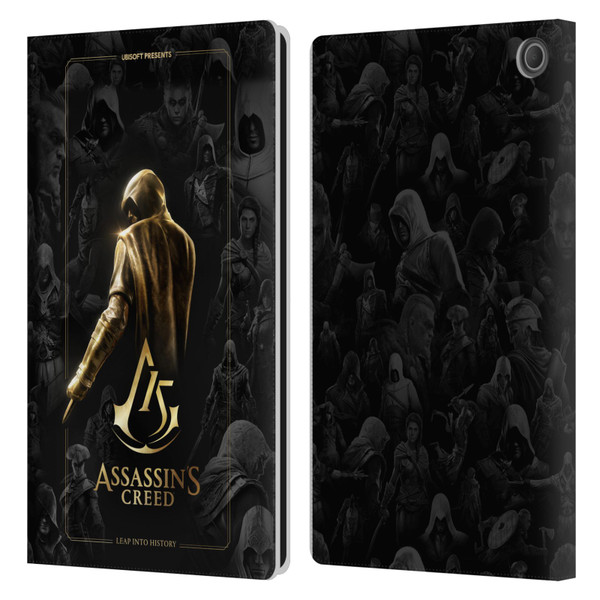 Assassin's Creed 15th Anniversary Graphics Key Art Leather Book Wallet Case Cover For Amazon Fire Max 11 2023