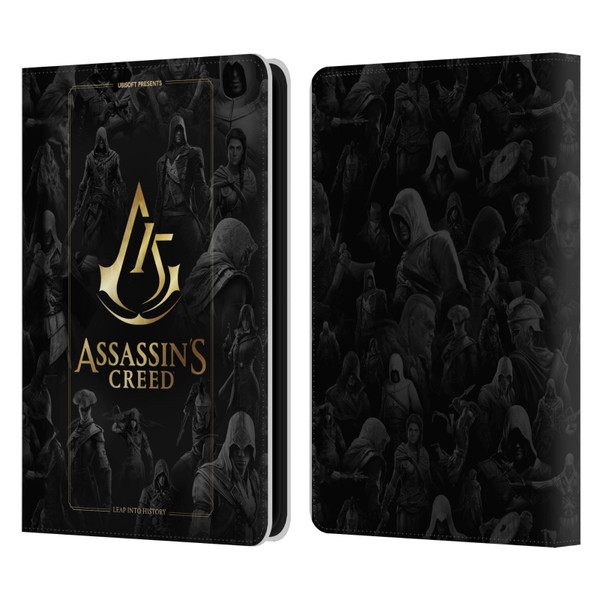 Assassin's Creed 15th Anniversary Graphics Crest Key Art Leather Book Wallet Case Cover For Amazon Kindle 11th Gen 6in 2022