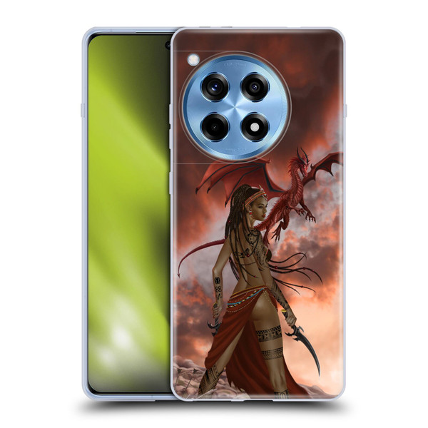 Nene Thomas Art African Warrior Woman & Dragon Soft Gel Case for OnePlus 12R