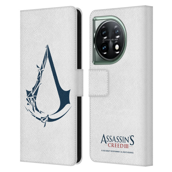 Assassin's Creed III Logos Geometric Leather Book Wallet Case Cover For OnePlus 11 5G