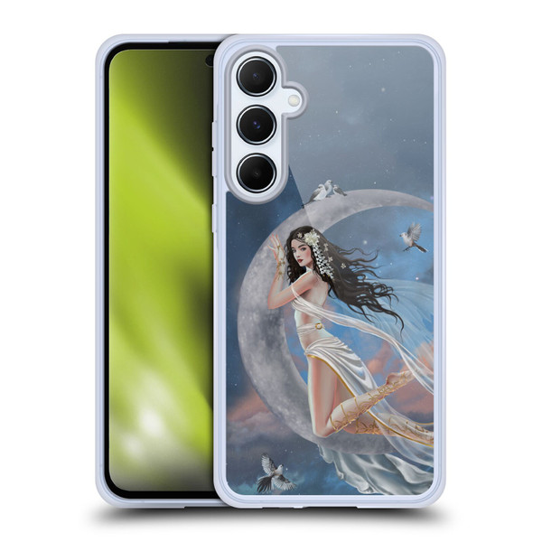 Nene Thomas Art Moon Lullaby Soft Gel Case for Samsung Galaxy A55 5G