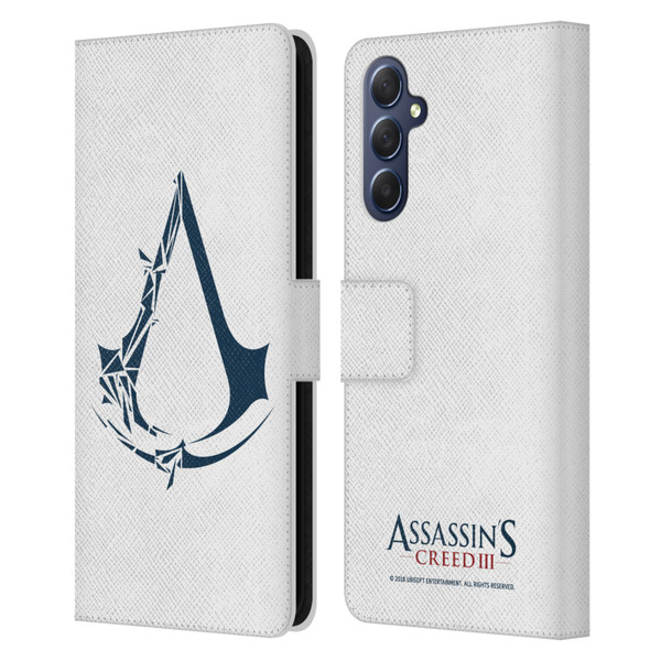 Assassin's Creed III Logos Geometric Leather Book Wallet Case Cover For Samsung Galaxy M54 5G
