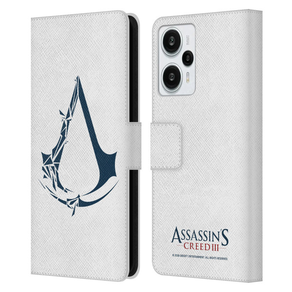 Assassin's Creed III Logos Geometric Leather Book Wallet Case Cover For Xiaomi Redmi Note 12T