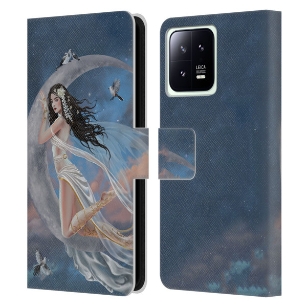Nene Thomas Art Moon Lullaby Leather Book Wallet Case Cover For Xiaomi 13 5G