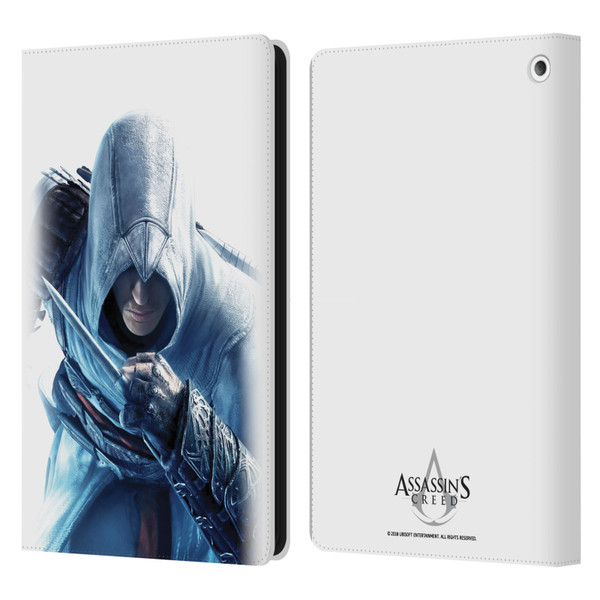 Assassin's Creed Key Art Altaïr Hidden Blade Leather Book Wallet Case Cover For Amazon Fire HD 8/Fire HD 8 Plus 2020
