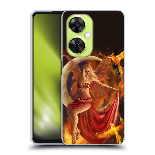 Nene Thomas Crescents Fire Fairy On Moon Phoenix Soft Gel Case for OnePlus Nord CE 3 Lite 5G
