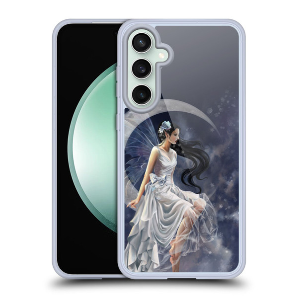 Nene Thomas Crescents Winter Frost Fairy On Moon Soft Gel Case for Samsung Galaxy S23 FE 5G