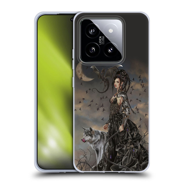 Nene Thomas Crescents Gothic Fairy Woman With Wolf Soft Gel Case for Xiaomi 14