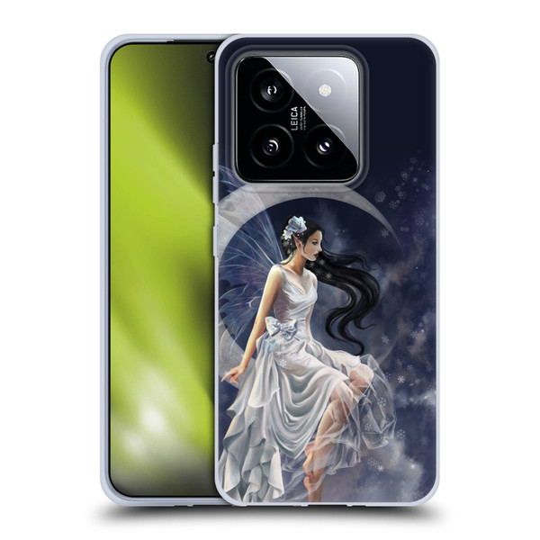 Nene Thomas Crescents Winter Frost Fairy On Moon Soft Gel Case for Xiaomi 14