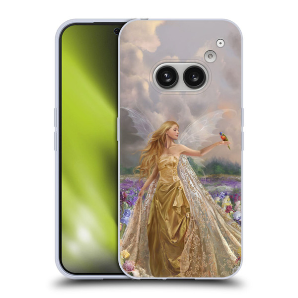 Nene Thomas Deep Forest Gold Angel Fairy With Bird Soft Gel Case for Nothing Phone (2a)