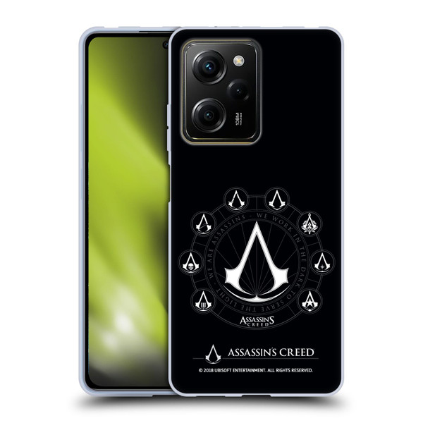 Assassin's Creed Legacy Logo Crests Soft Gel Case for Xiaomi Redmi Note 12 Pro 5G