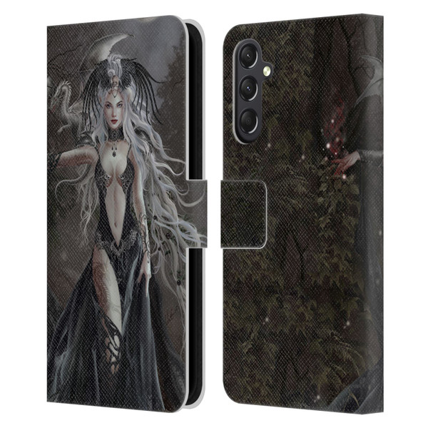 Nene Thomas Gothic Skull Queen Of Havoc Dragon Leather Book Wallet Case Cover For Samsung Galaxy A24 4G / M34 5G