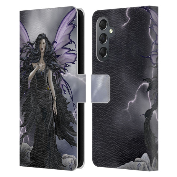 Nene Thomas Gothic Storm Fairy With Lightning Leather Book Wallet Case Cover For Samsung Galaxy A25 5G