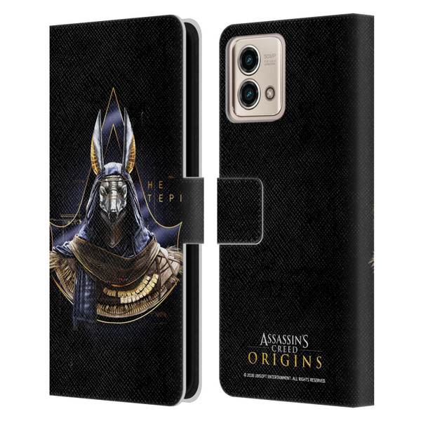 Assassin's Creed Origins Character Art Hetepi Leather Book Wallet Case Cover For Motorola Moto G Stylus 5G 2023