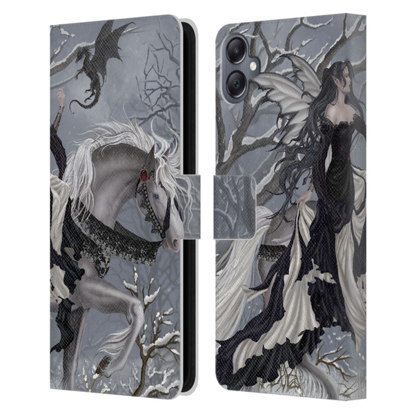 Nene Thomas Winter Has Begun Snow Fairy Horse With Dragon Leather Book Wallet Case Cover For Samsung Galaxy A05