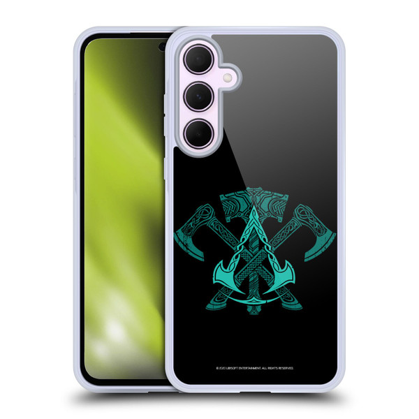 Assassin's Creed Valhalla Symbols And Patterns ACV Weapons Soft Gel Case for Samsung Galaxy A35 5G