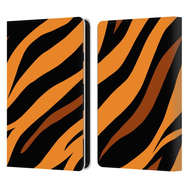 Grace Illustration Animal Prints Tiger Leather Book Wallet Case Cover For Amazon Kindle 11th Gen 6in 2022